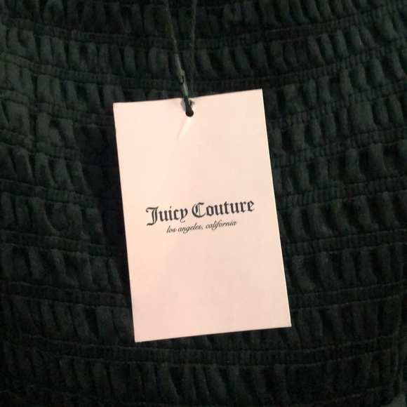 Juicy Couture Black Strapless Velour Pull-on Mini Dress Women’s Size Small - Picture 5 of 8